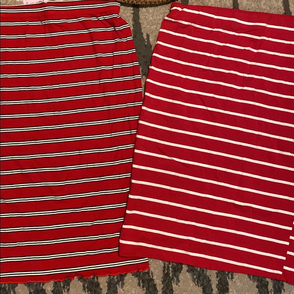 Red skirts